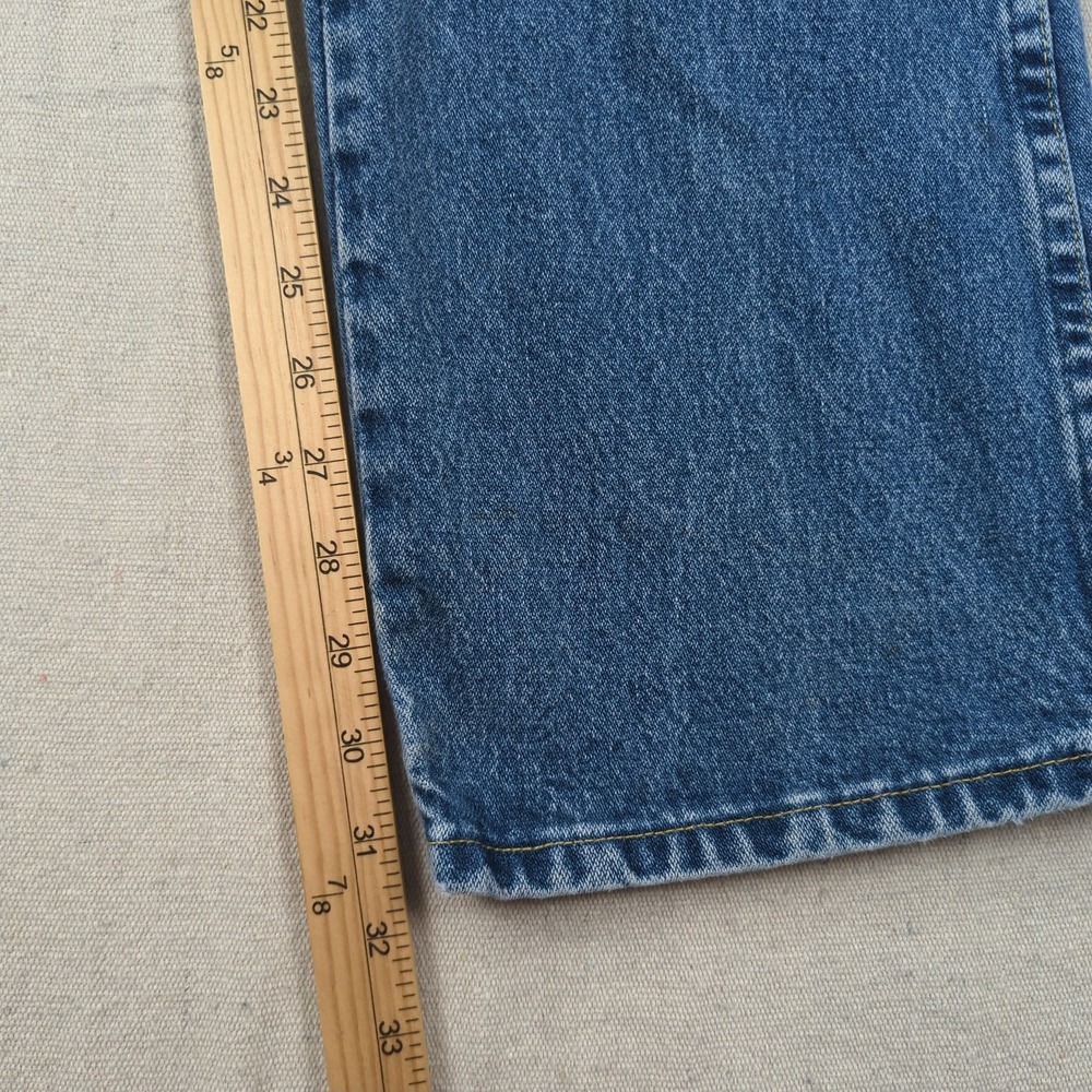 Wrangler Jeans Mens 38x32 Blue George Strait Cowboy Cut Western Distressed 936 - Picture 5 of 15